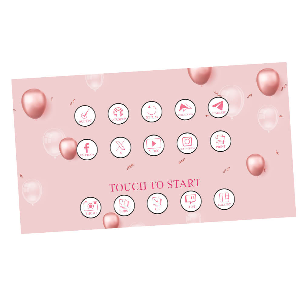 Glam Makeup Party iPad Welcome Screen, Stylish 21st Birthday Design Bag  |  LHC08E