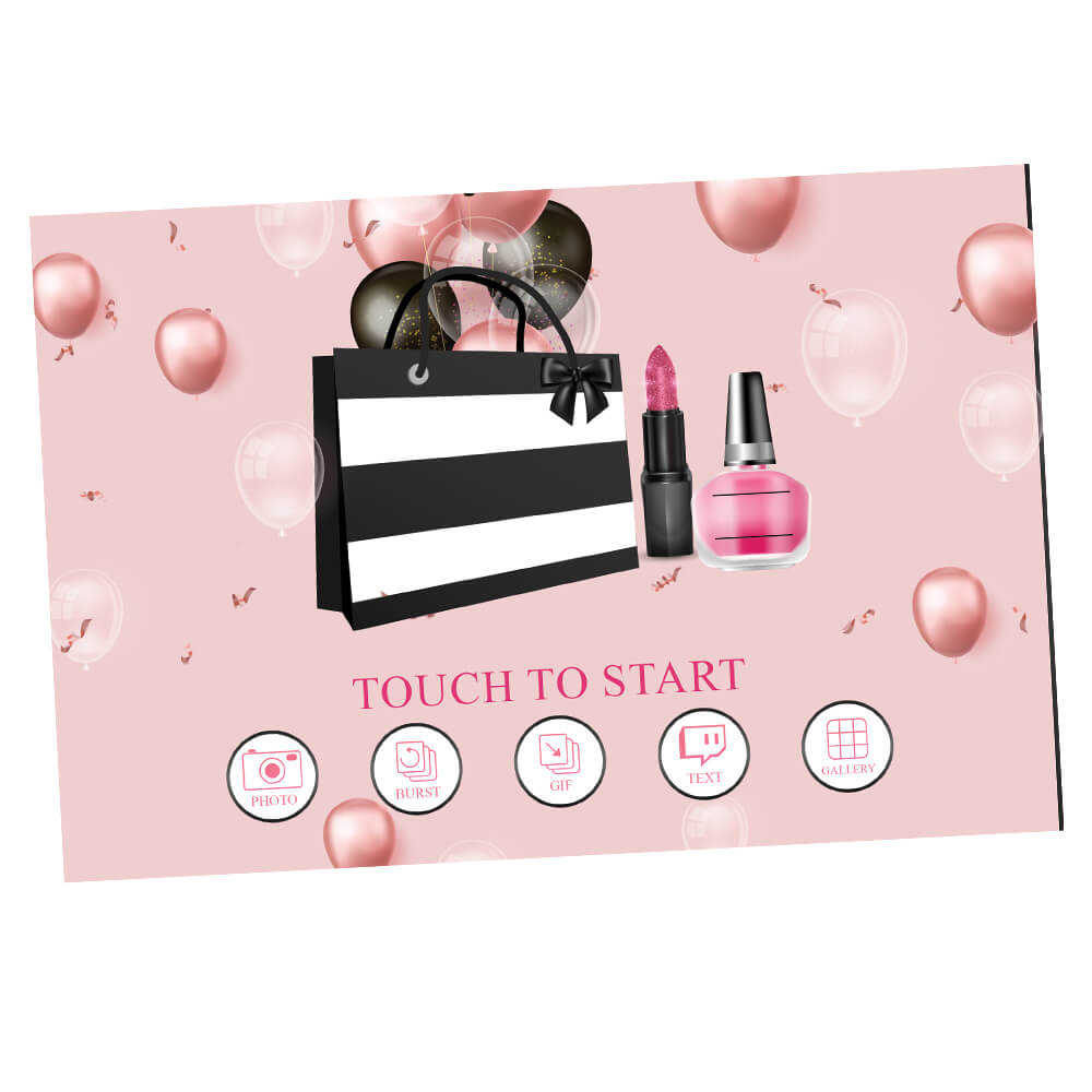 Glam Makeup Party Welcome Screen, Stylish 21st Birthday Design Bag  |  LHC08D